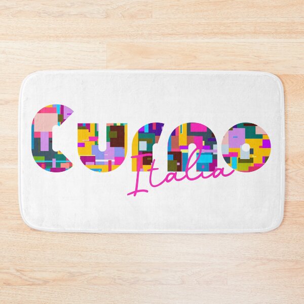 Item preview, Curno, Bergamo, Italy, Italia, colorful typography design for travellers designed and sold by Wanderful-roads.