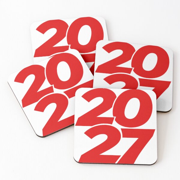 Item preview, 2027 Red Bold Numbers designed and sold by M.Store.