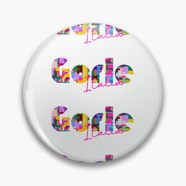 Item preview, Gorle, Bergamo, Italy, Italia, colorful typography design for travellers designed and sold by Wanderful-roads.