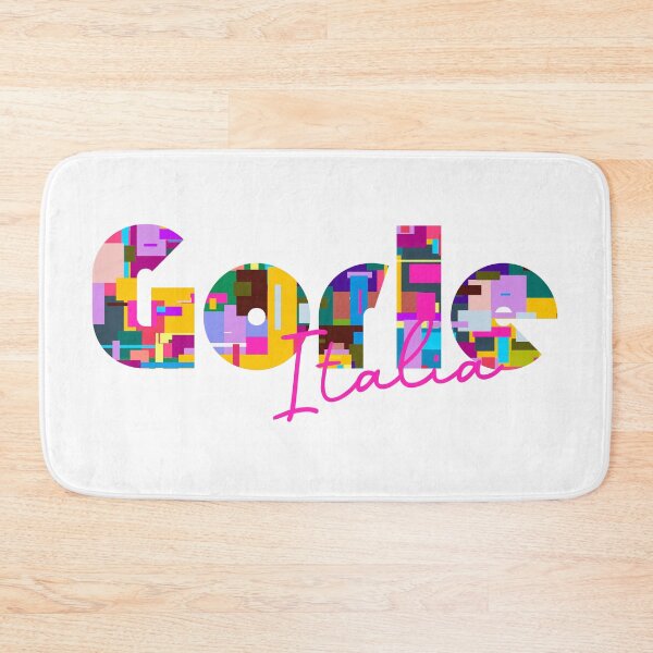 Item preview, Gorle, Bergamo, Italy, Italia, colorful typography design for travellers designed and sold by Wanderful-roads.