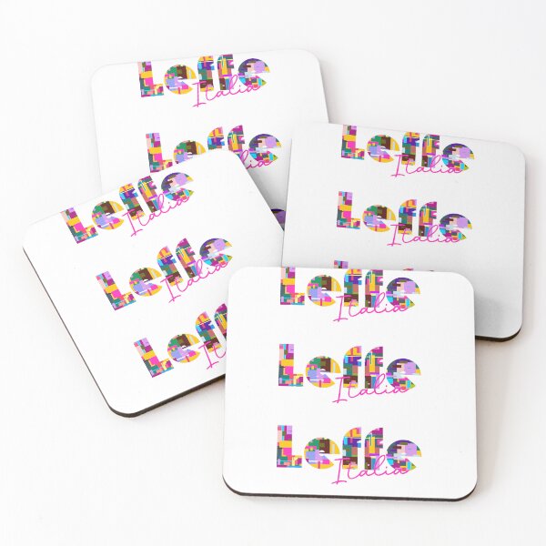 Item preview, Leffe, Bergamo, Italy, Italia, colorful typography design for travellers designed and sold by Wanderful-roads.