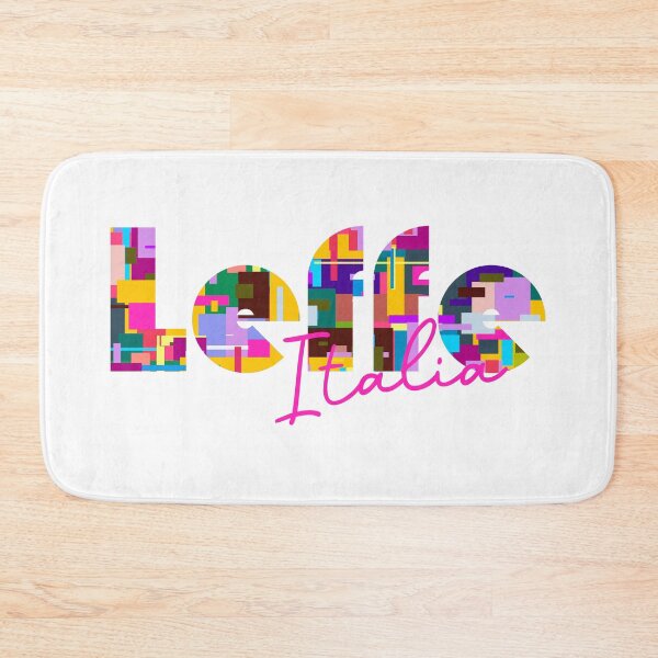 Item preview, Leffe, Bergamo, Italy, Italia, colorful typography design for travellers designed and sold by Wanderful-roads.