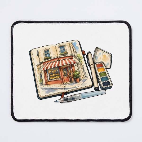 Artikelvorschau, Urban Sketching mit kleinem Aquarellset entworfen und verkauft von Philippa Shop.