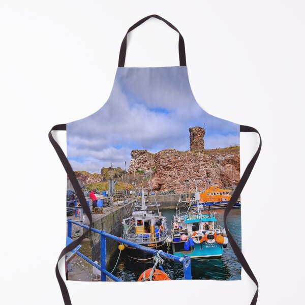 Item preview, Dunbar Harbour: Colourful Boats and Castle Ruins designed and sold by Violaman.