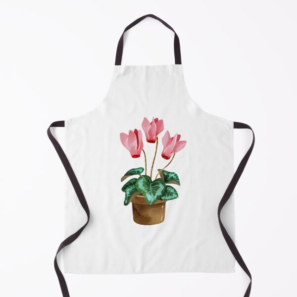Item preview, Watercolor Pink Cyclamen Plant in Terracotta Pot designed and sold by Ms. Iryna.
