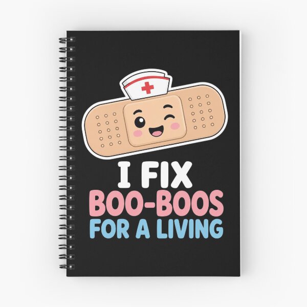 Item preview, I Fix Boo Boos For A Living Cute Cartoon Band Aid Nurse designed and sold by PozivoPlus.