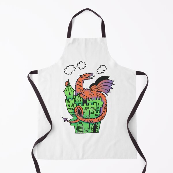 Item preview, Medieval dragon and castle designed and sold by Pepioka.