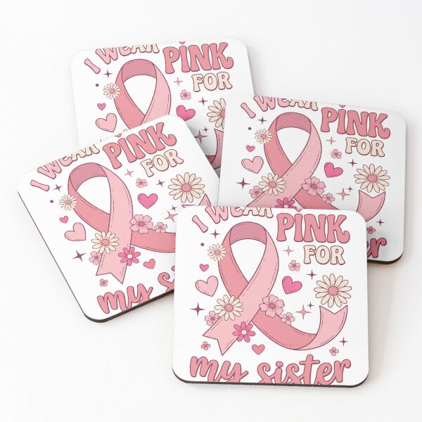 Item preview, I Wear Pink for My Sister Shirt, Breast Cancer Awareness Tee, Pink Ribbon Support Shirt, Sister Gift, Cancer Support Apparel designed and sold by aladden.