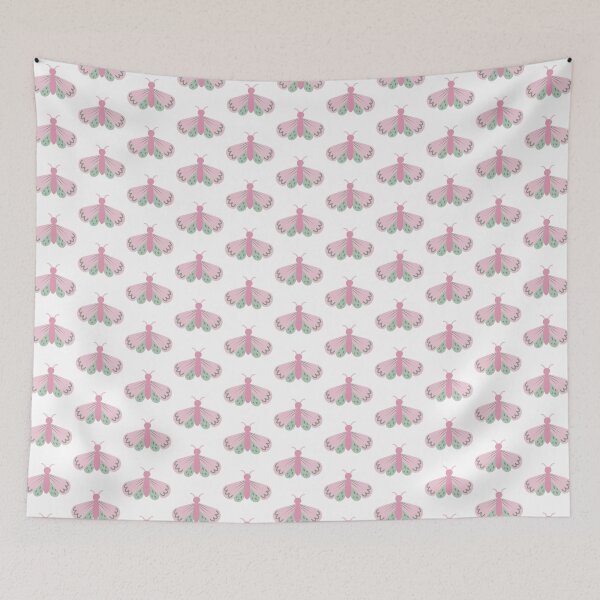 Item preview, Pink and Green Moth designed and sold by winterpumpkin.