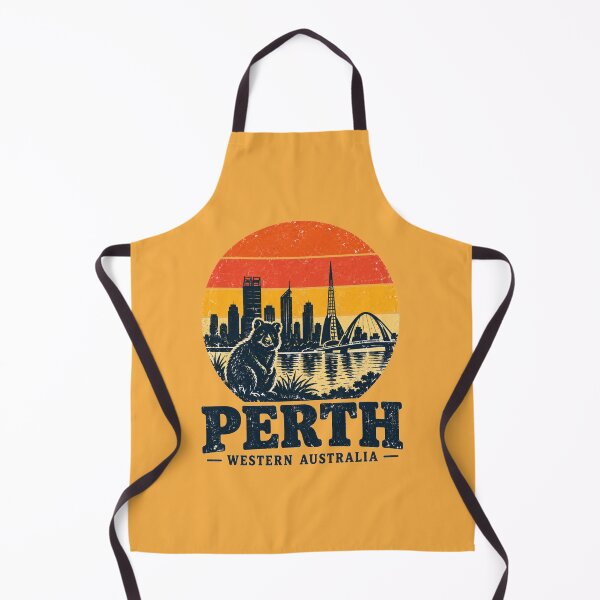 Item preview, Perth Quokka Sunset Retro Western Australia Skyline designed and sold by Yellowriversss.