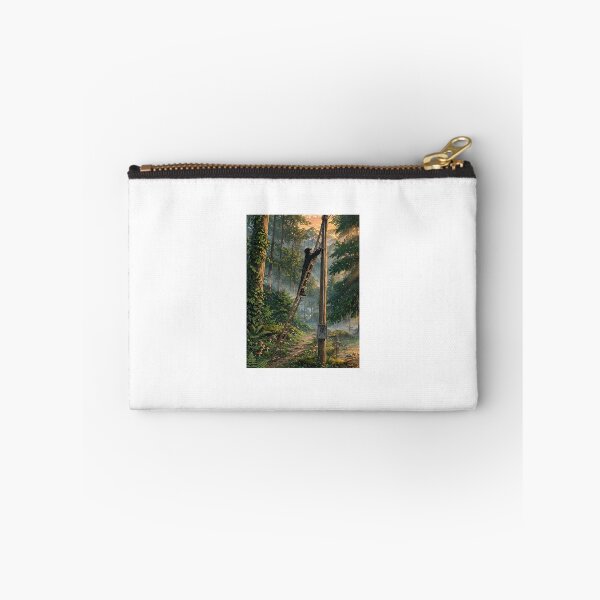 Item preview, Electrician Climbing a Pole in a Misty Forest designed and sold by RithPix.