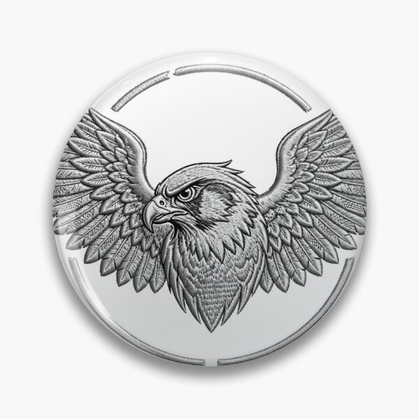 Item preview, Silver falcon wings-Luxury Emblem logo  designed and sold by Tmline.