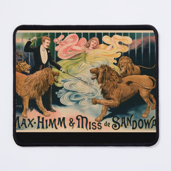 Item preview, Max Himm Lion Tamers Circus Advertisement designed and sold by artofuniverse.