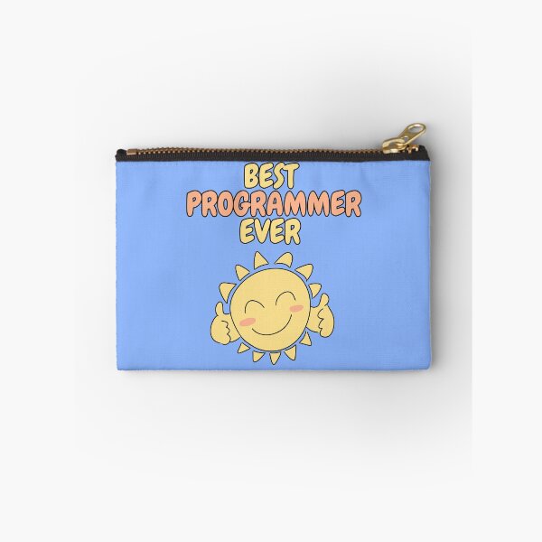 Item preview, BEST PROGRAMMER EVER Cute Sun Pastel Blue designed and sold by HugSomeNettles.