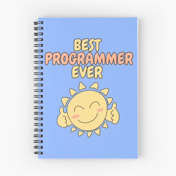Item preview, BEST PROGRAMMER EVER Cute Sun Pastel Blue designed and sold by HugSomeNettles.