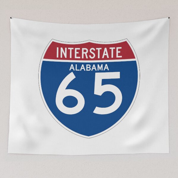 Item preview, Alabama Interstate 65 – Vintage I-65 Highway Road Sign designed and sold by NewNomads.