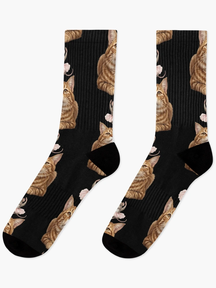 Thumbnail 1 of 5, Socks, Cat and Mouse designed and sold by ReneMM.
