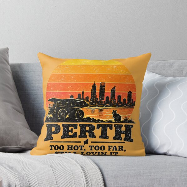 Item preview, Perth Mining Truck Quokka Sunset Retro Slogan designed and sold by Yellowriversss.