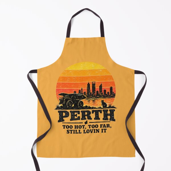 Item preview, Perth Mining Truck Quokka Sunset Retro Slogan designed and sold by Yellowriversss.