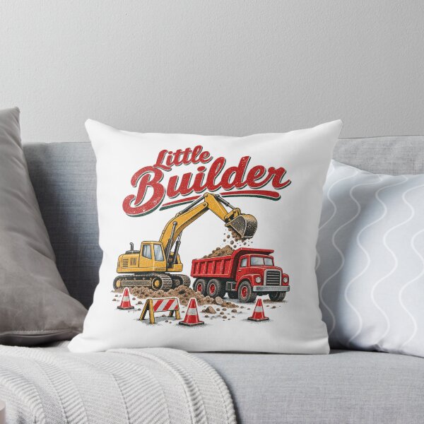 Item preview, Little Builder Excavator and Dump Truck designed and sold by Watercolorsart.
