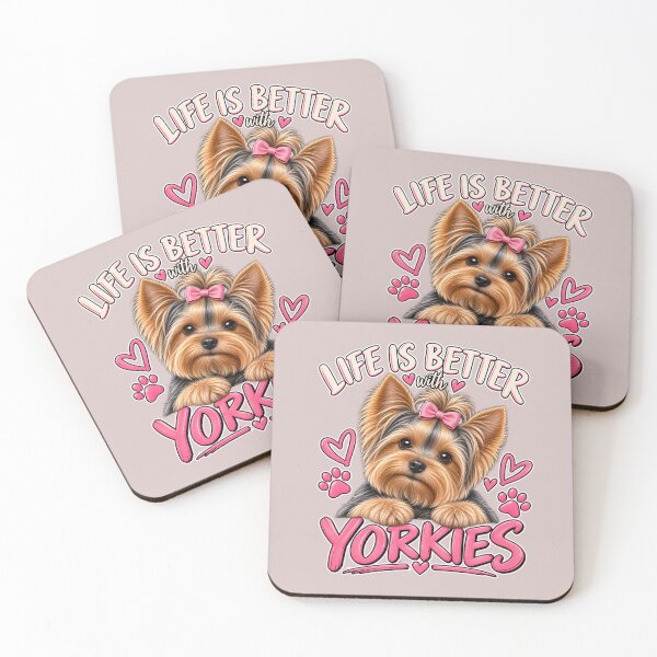 Item preview, Life Is Better With A Yorkie Cute Yorkshire Terrier Lover designed and sold by Yorkie Magic Studio .