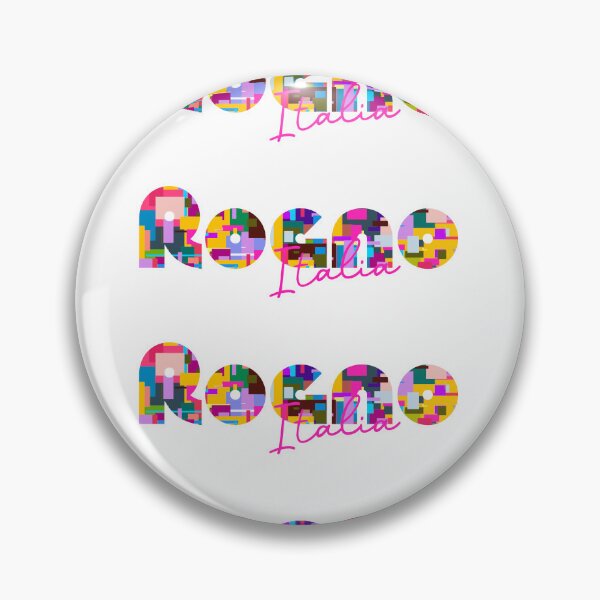 Item preview, Rogno, Bergamo, Italy, Italia, colorful typography design for travellers designed and sold by Wanderful-roads.