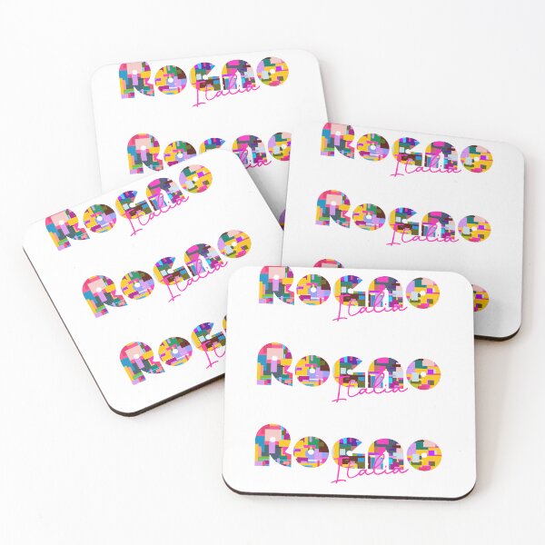 Item preview, Rogno, Bergamo, Italy, Italia, colorful typography design for travellers designed and sold by Wanderful-roads.