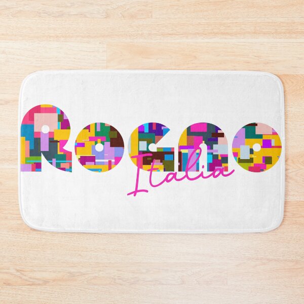 Item preview, Rogno, Bergamo, Italy, Italia, colorful typography design for travellers designed and sold by Wanderful-roads.