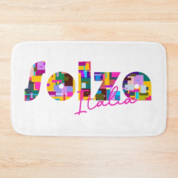 Item preview, Solza, Bergamo, Italy, Italia, colorful typography design for travellers designed and sold by Wanderful-roads.