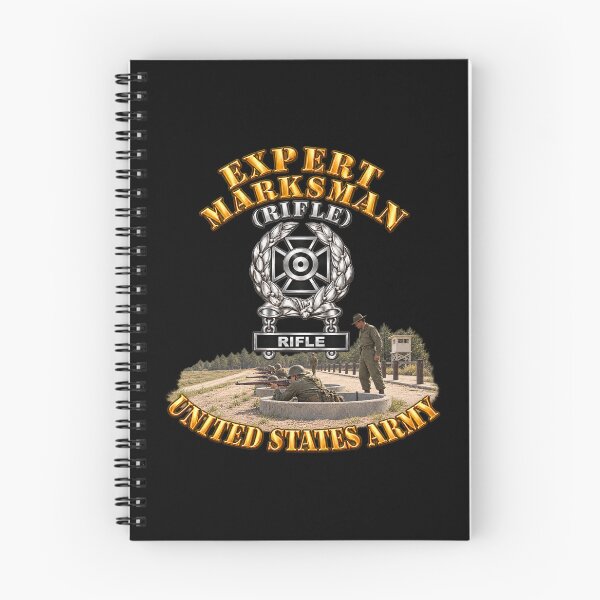 Item preview, Army - Marksman - Expert - Rifle - Range Cement Foxholes - 3D - Transparent designed and sold by Military Insignia Products.