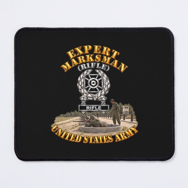Item preview, Army - Marksman - Expert - Rifle - Range Cement Foxholes - 3D - Transparent designed and sold by Military Insignia Products.