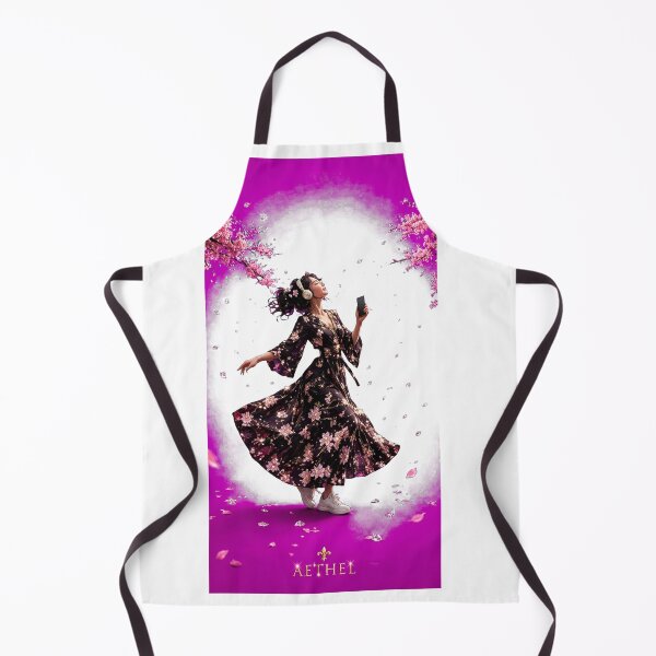 Item preview, Woman dancing under cherry petals, lanterns designed and sold by Roseleals.