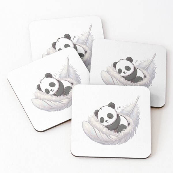 Item preview, Cute Panda Sleeping On Feather designed and sold by Ella_Sketch.