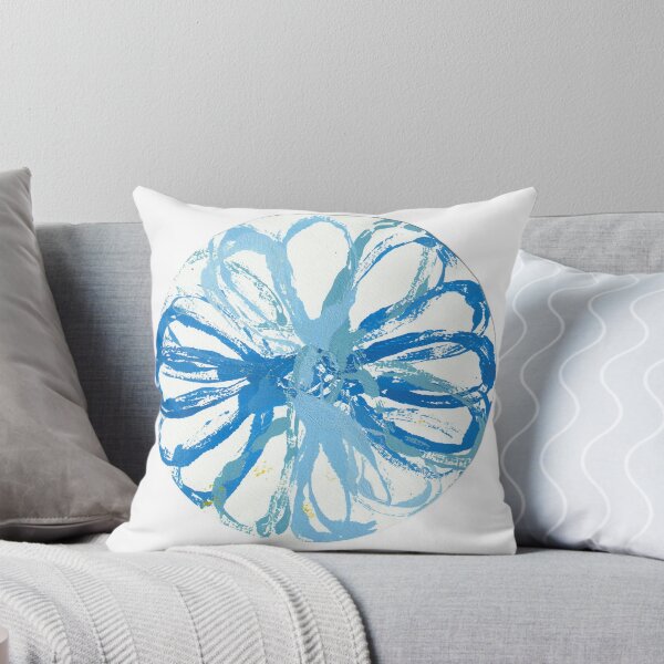 Item preview, Floral Abstract Circle– Experimental Decalcomania Print  designed and sold by Kendica.