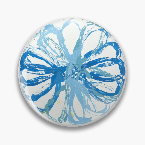 Item preview, Floral Abstract Circle– Experimental Decalcomania Print  designed and sold by Kendica.