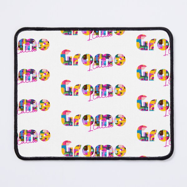 Item preview, Gromo, Bergamo, Italy, Italia, colorful typography design for travellers designed and sold by Wanderful-roads.