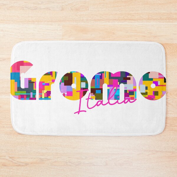 Item preview, Gromo, Bergamo, Italy, Italia, colorful typography design for travellers designed and sold by Wanderful-roads.