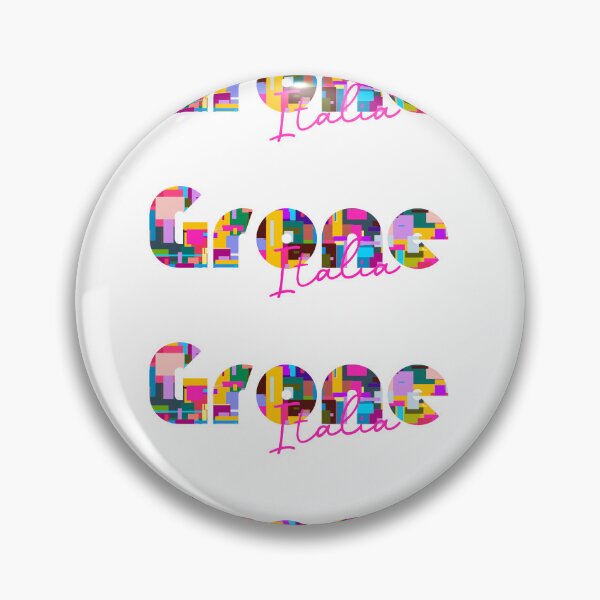 Item preview, Grone, Bergamo, Italy, Italia, colorful typography design for travellers designed and sold by Wanderful-roads.