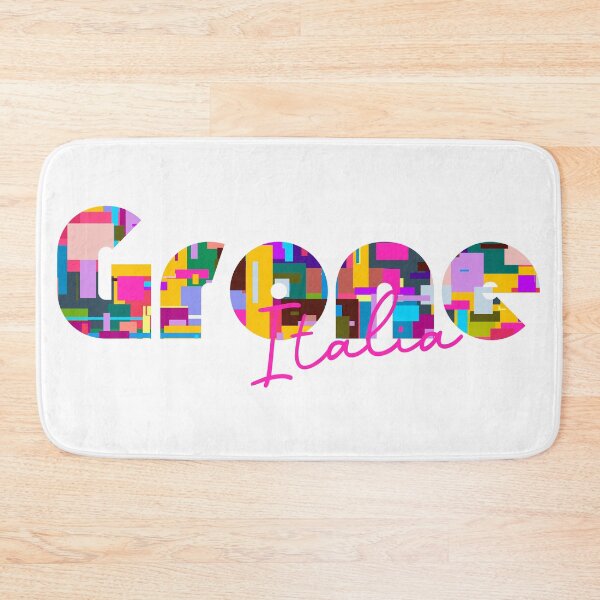 Item preview, Grone, Bergamo, Italy, Italia, colorful typography design for travellers designed and sold by Wanderful-roads.