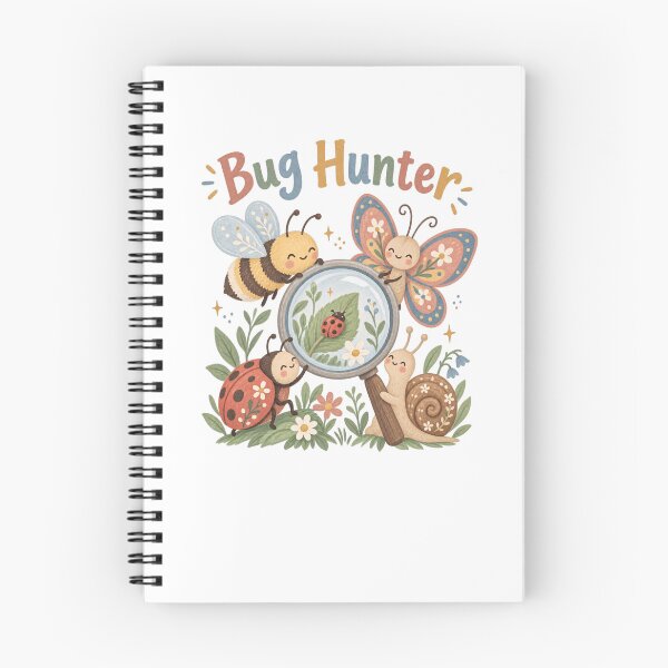 Item preview, Bug Hunter Cute Insects with Magnifying Glass designed and sold by Watercolorsart.