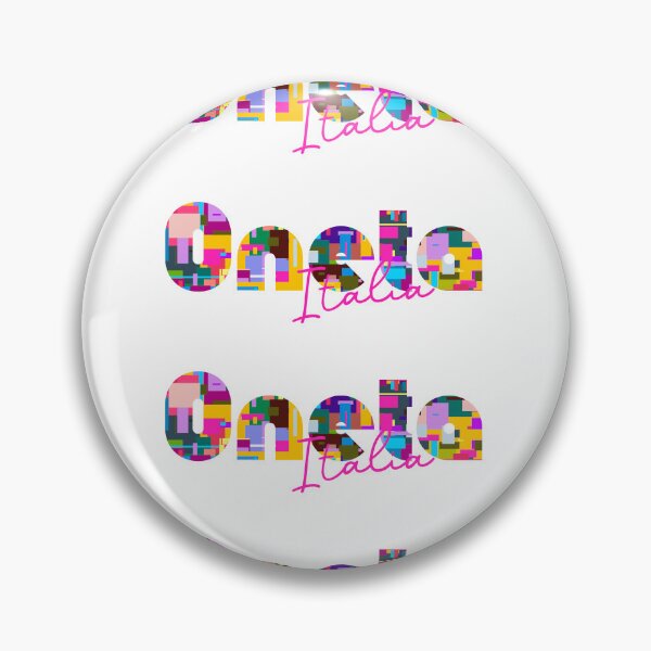 Item preview, Oneta, Bergamo, Italy, Italia, colorful typography design for travellers designed and sold by Wanderful-roads.