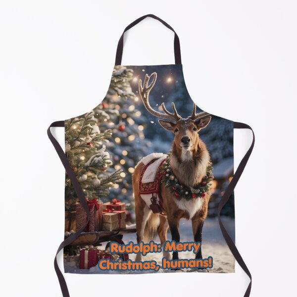 Item preview, Elegant Christmas Reindeer in Snowy Forest. Magical Holiday Art. designed and sold by Deepsleepstudio.