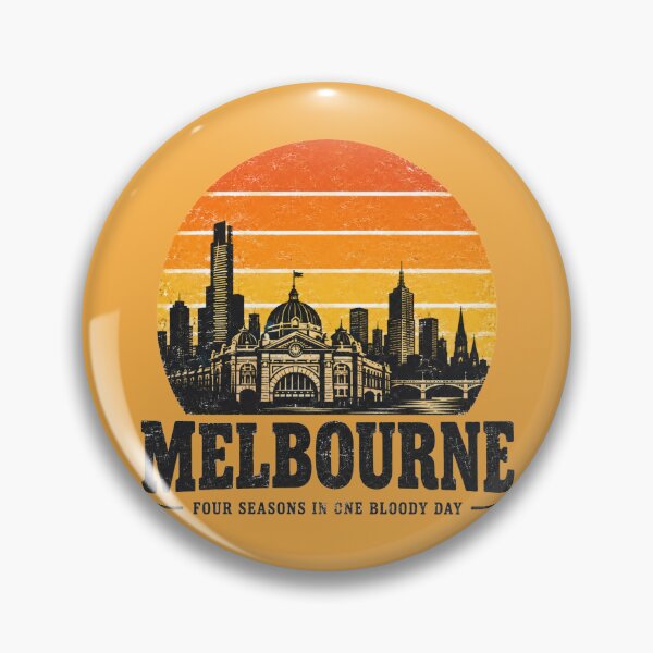 Item preview, Melbourne Retro Sunset Flinders Street Station Souvenir designed and sold by Yellowriversss.