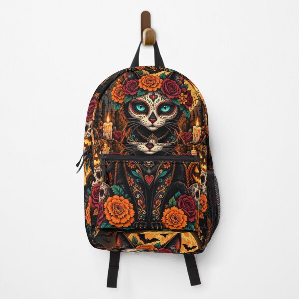 Item preview, Halloween and Black Cat Calavera designed and sold by JaroDesign2023.