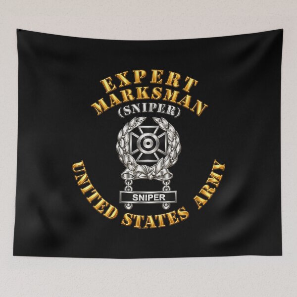 Item preview, Army - Marksman - Expert - Sniper - 3D - Transparent designed and sold by Military Insignia Products.