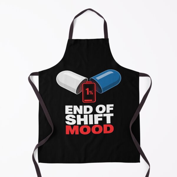 Item preview, End Of Shift Mood Funny Medical Pill 1 Percent Battery designed and sold by PozivoPlus.