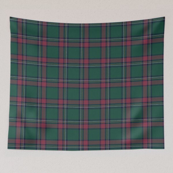 Item preview, Classic Deep Evergreen and Berry Red Winter Plaid Tartan Pattern designed and sold by 89BLACK.