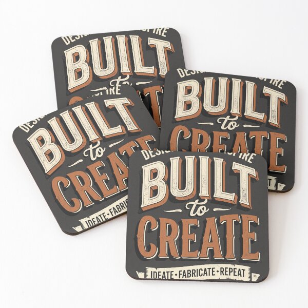Item preview, Built to Create Vintage Maker Graphic designed and sold by JSWorthDesigns.