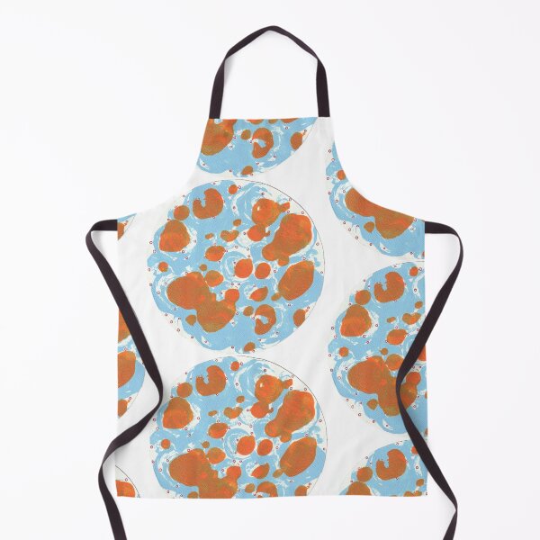 Item preview, Colorful Abstract Circle– Experimental Decalcomania Print designed and sold by Kendica.