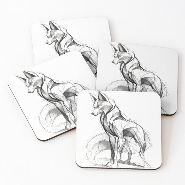 Item preview, Geometric Fox Sketch 01 designed and sold by Neo-Chrio.